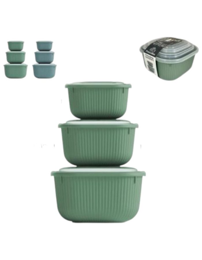 Contenitori in plastica SET 3PZ