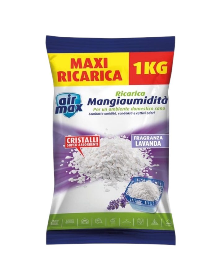 Airmax Assorbiumidità Ricarica Sali 1KG Lavanda