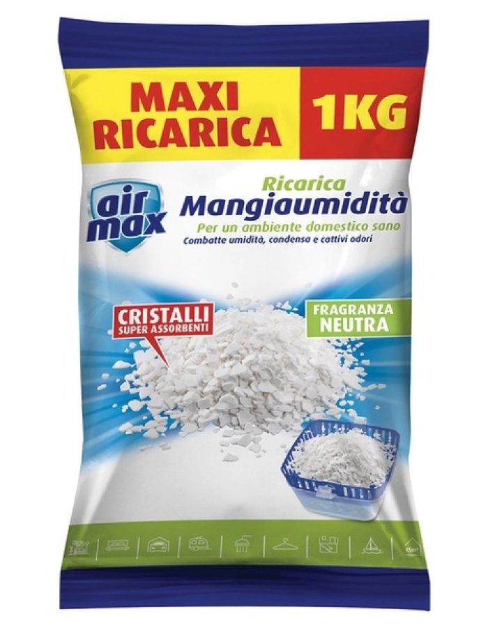 Airmax Assorbiumidità Ricarica Sali 1KG Neutro