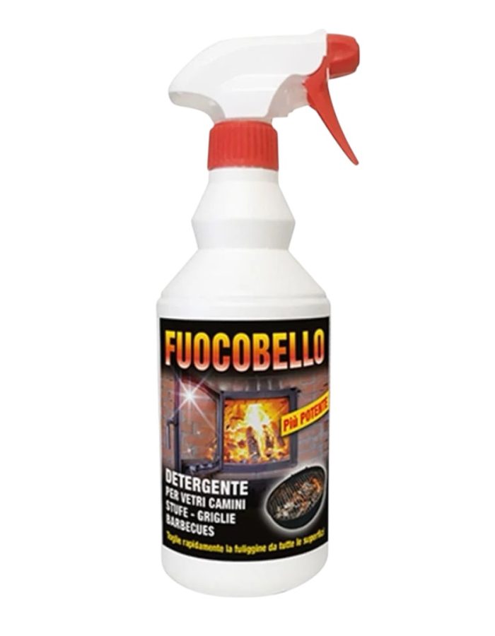 Pulitore per vetri stufe e camini Fuocobello