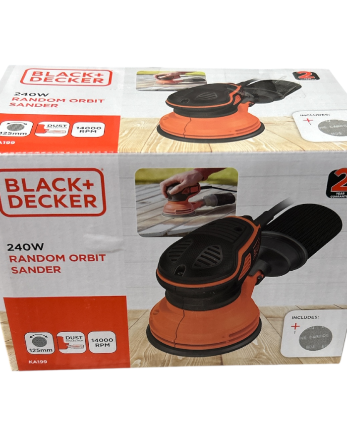 Levigatrice Rotorbitale 240W 125MM Black & Decker