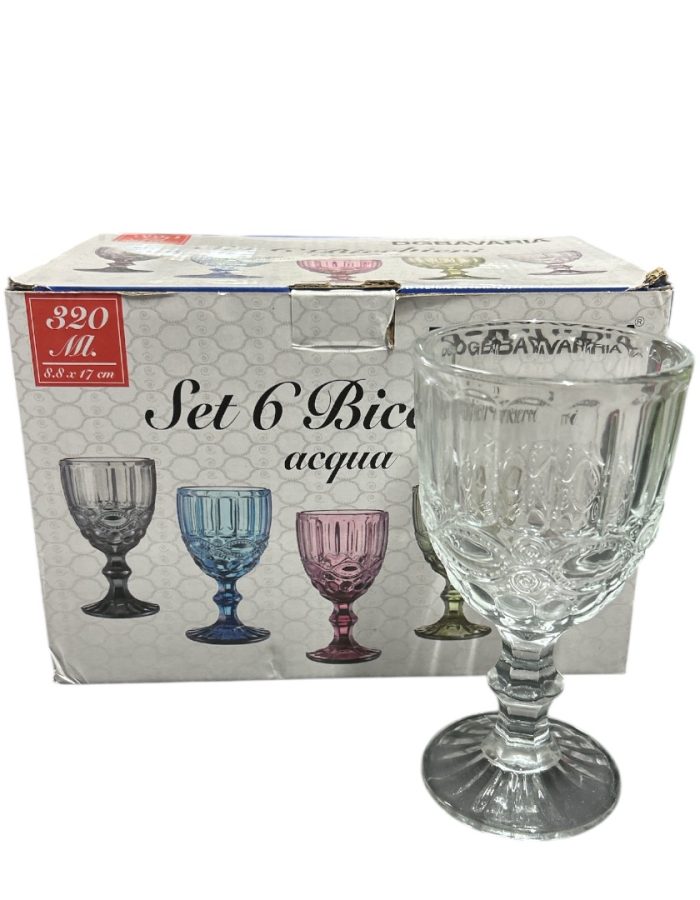 Set 6 calici acqua