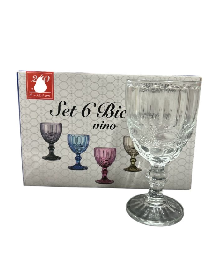 Set 6 calici vino